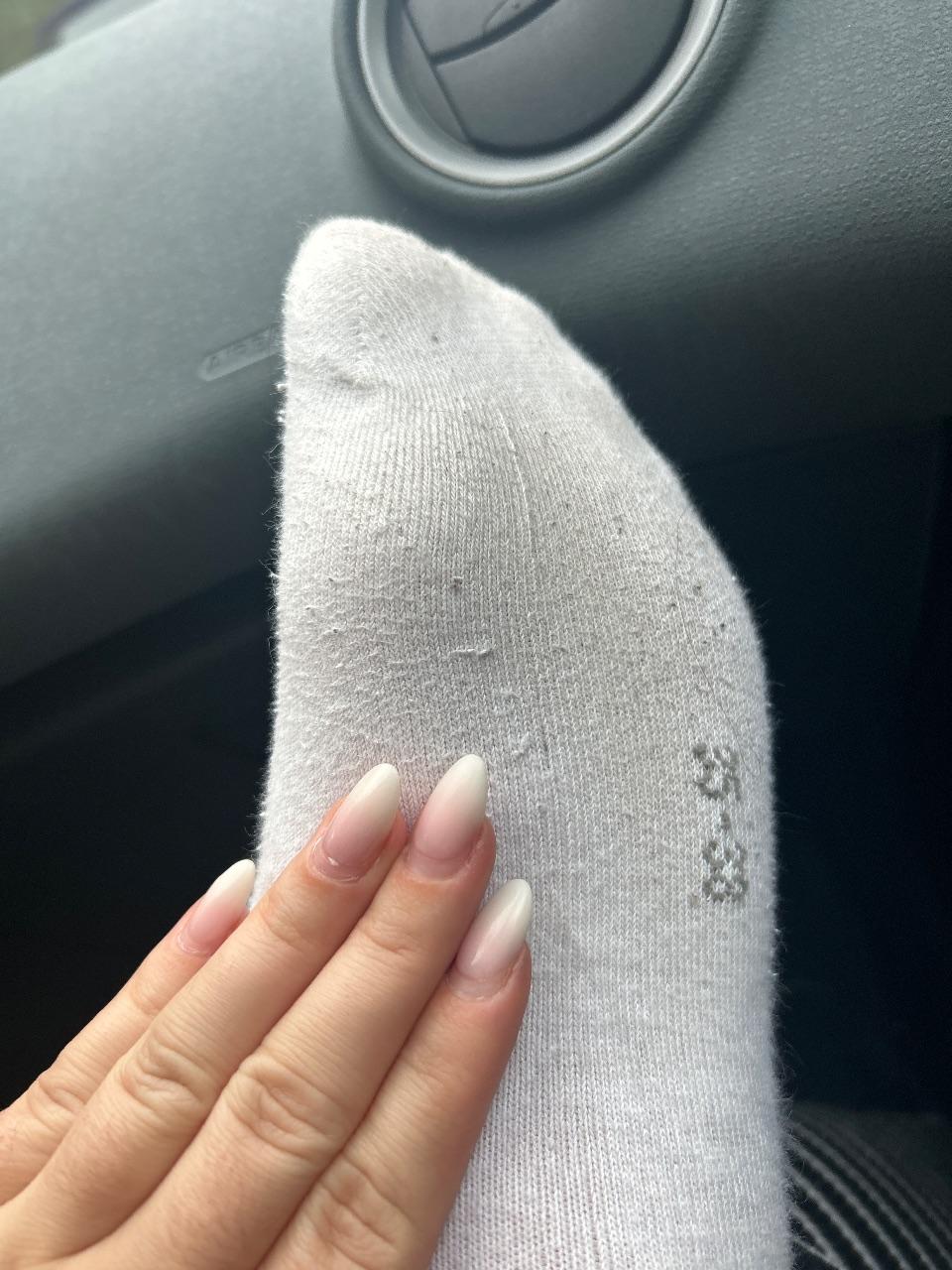 Getragene Socken nach Bedarf