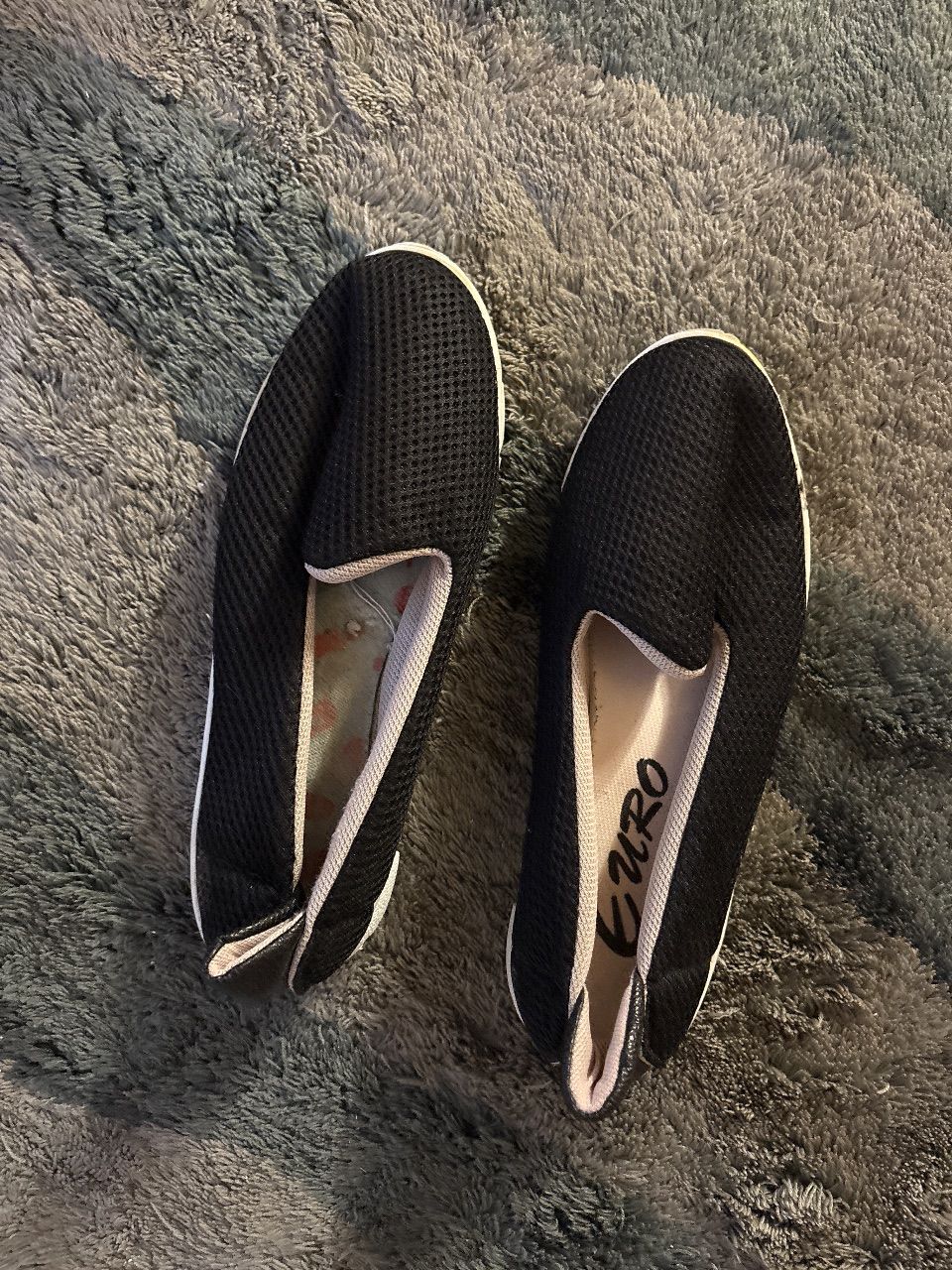 Euro Schwarze schlappen Size 41