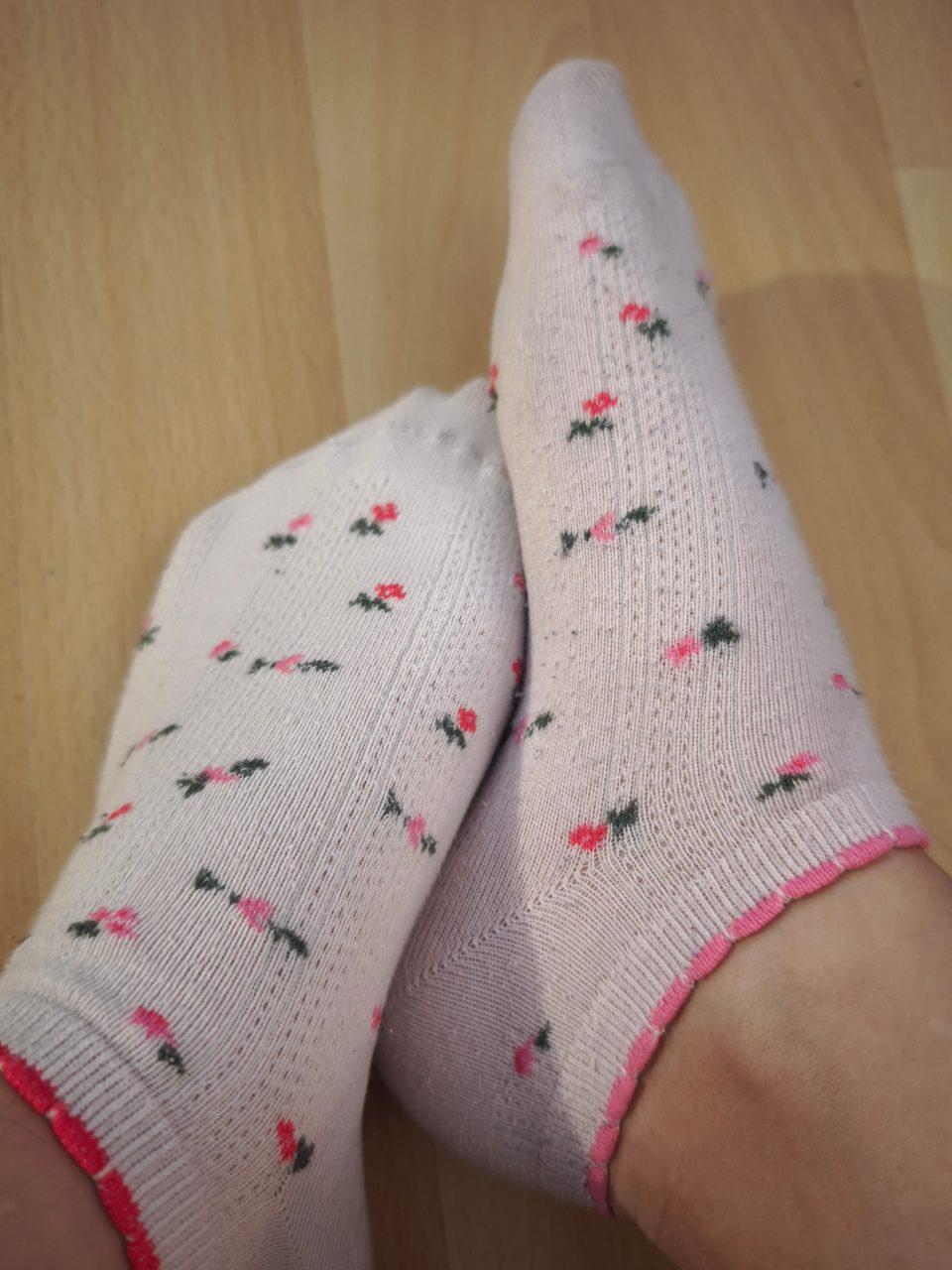 Süße getragene Socken