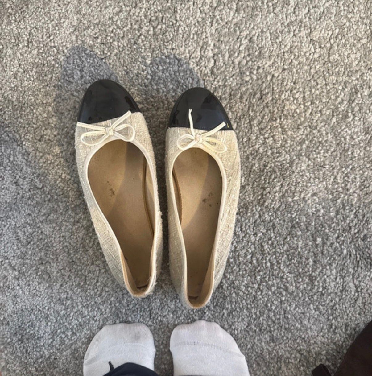 Getragene Ballerinas 37