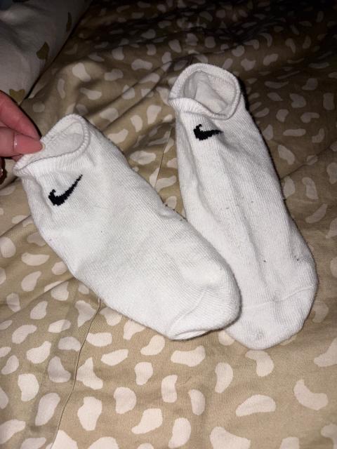Nike weiße getragene socken Size XS