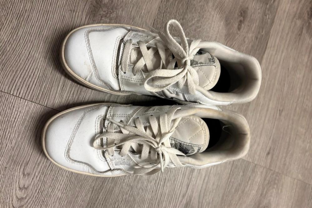 Sneaker new Balance 550 weiß gerne getragen