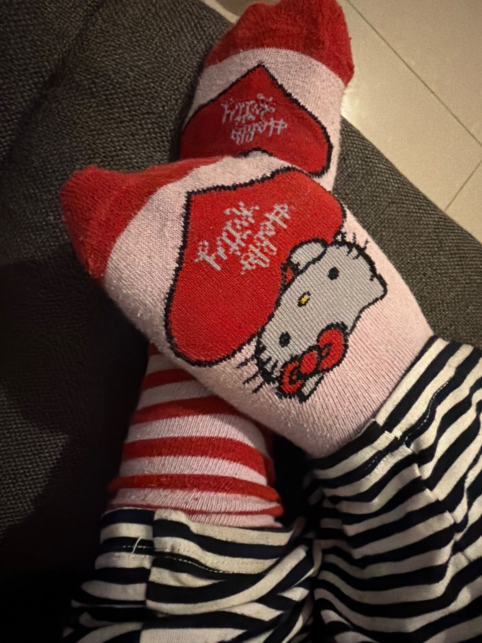 Socken 1 Woche getragen