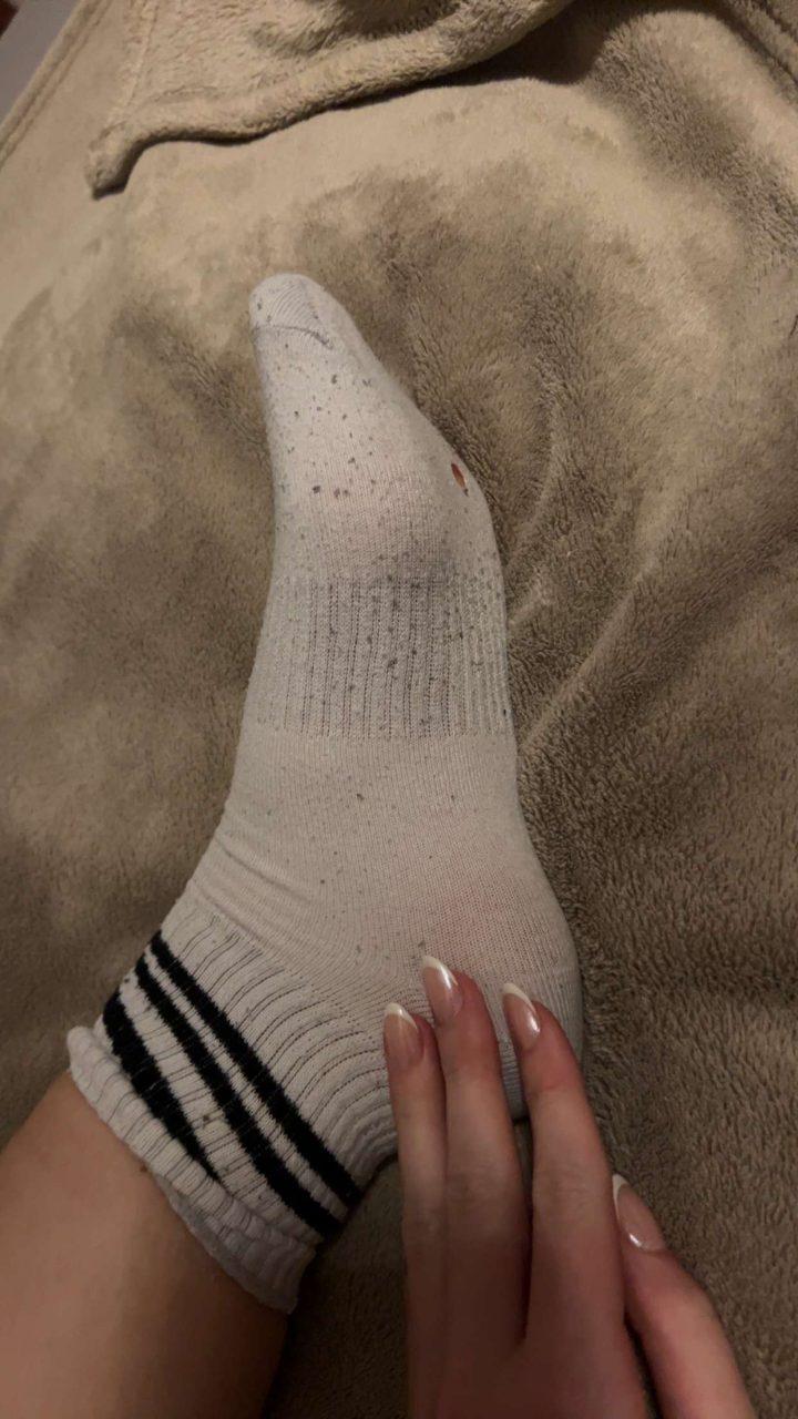Lauf Socken (getragen)