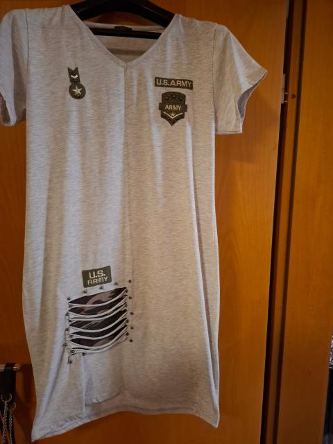 Army Sommerkleid mit Army Design Size Einheitsgröße