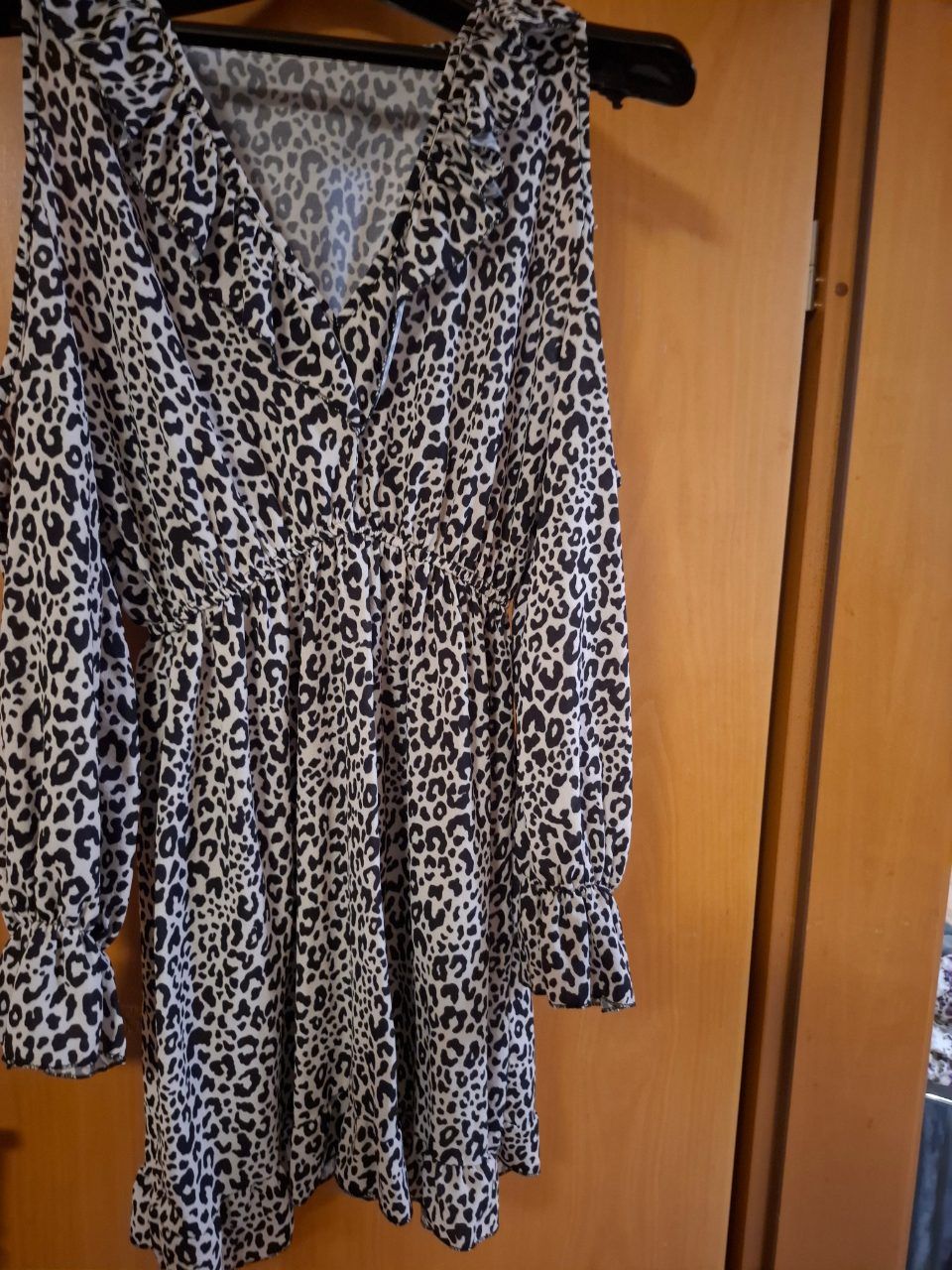 Ohne Marke Sommerkleid mit Leoparden Design  Size Einheitsgröße