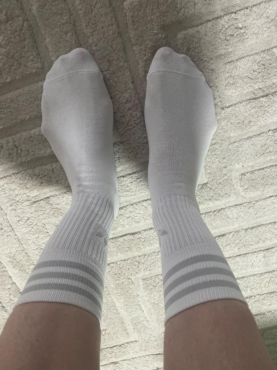Weiße Adidas Socken