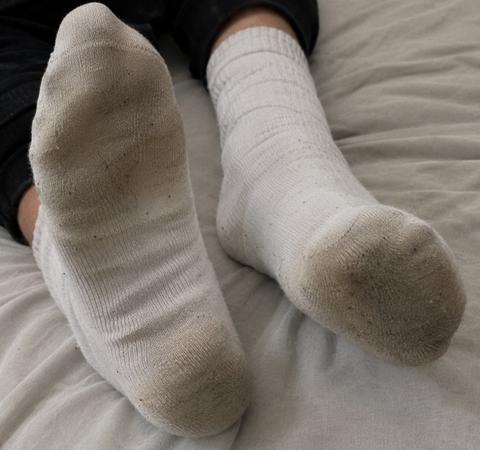 Getragene Socken Size S