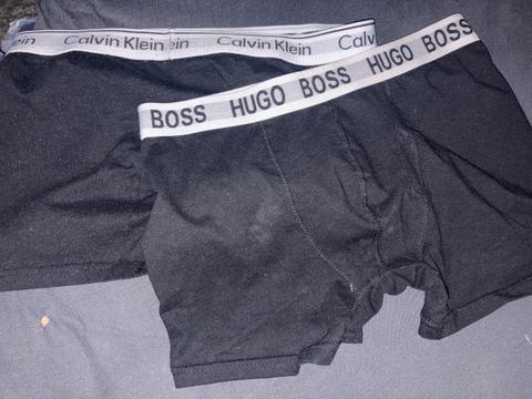 Getragene Boxershorts