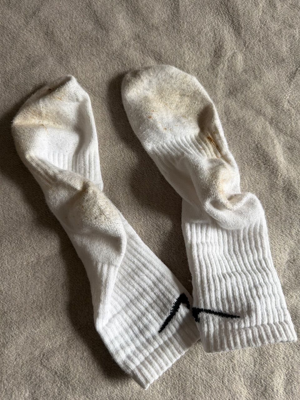 Nike Socken getragen Tennissocken Size XS