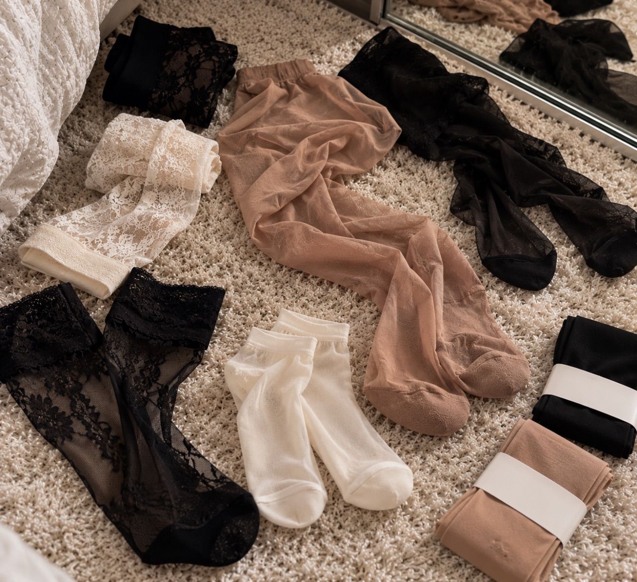 Socken und Strümpfe