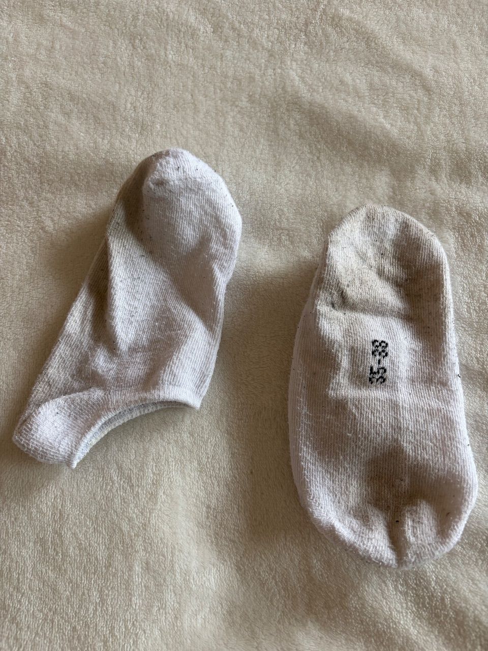 Getragene Socken