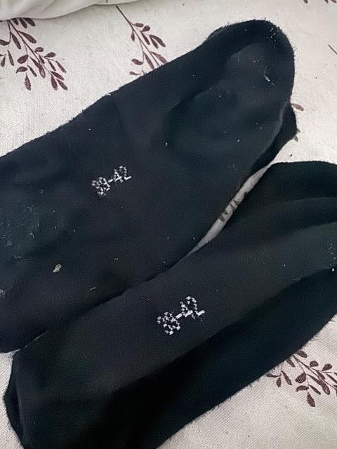 getragene schwarze socken Size XXS