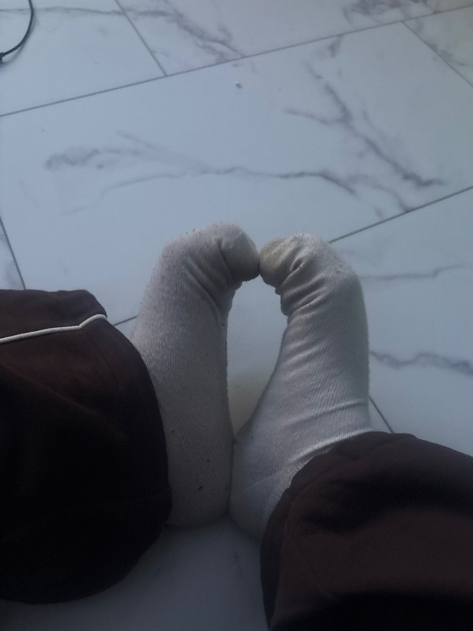 Benutze Socken in herz form 