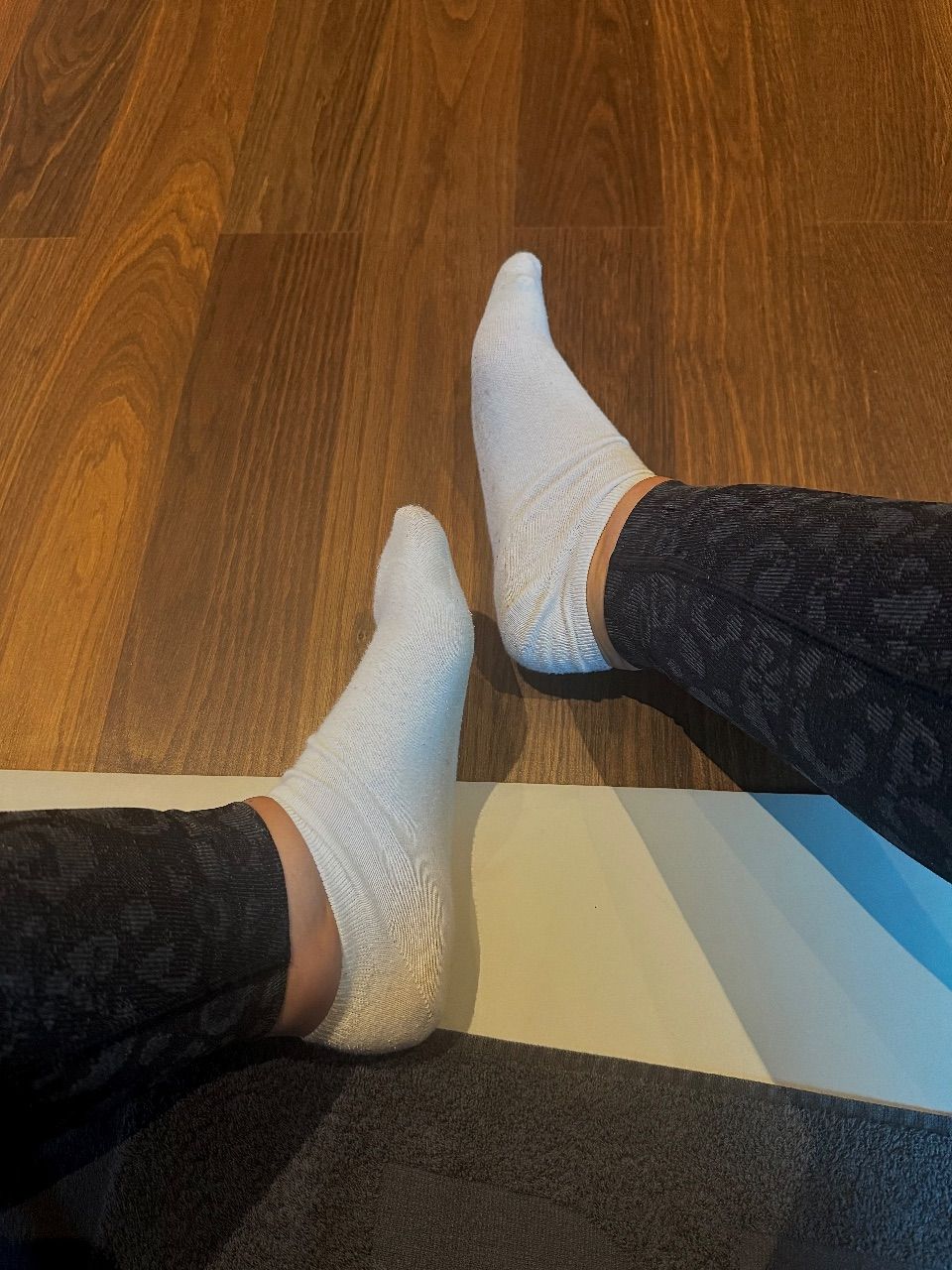 Socken beim Pilates getragen
