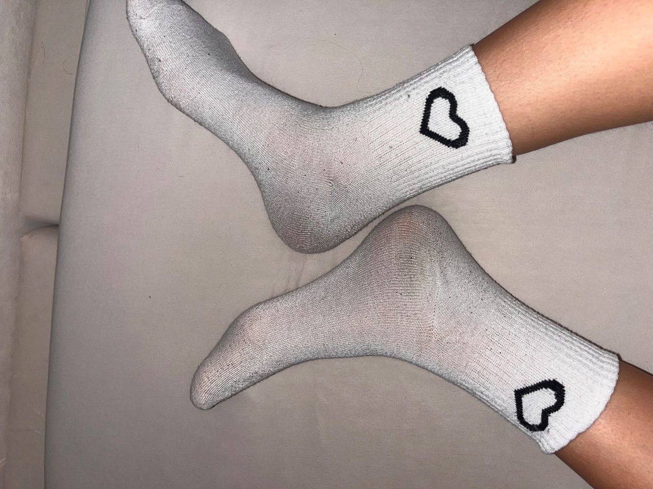 Getragene Socken 