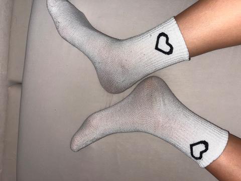 Getragene Socken