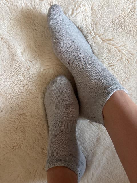 getragene Socken