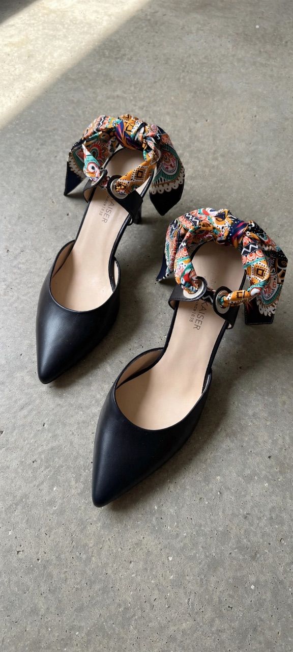Ohne Marke Peter Kaiser Slingback Leder Dunkelblau Größe 39 Size 39