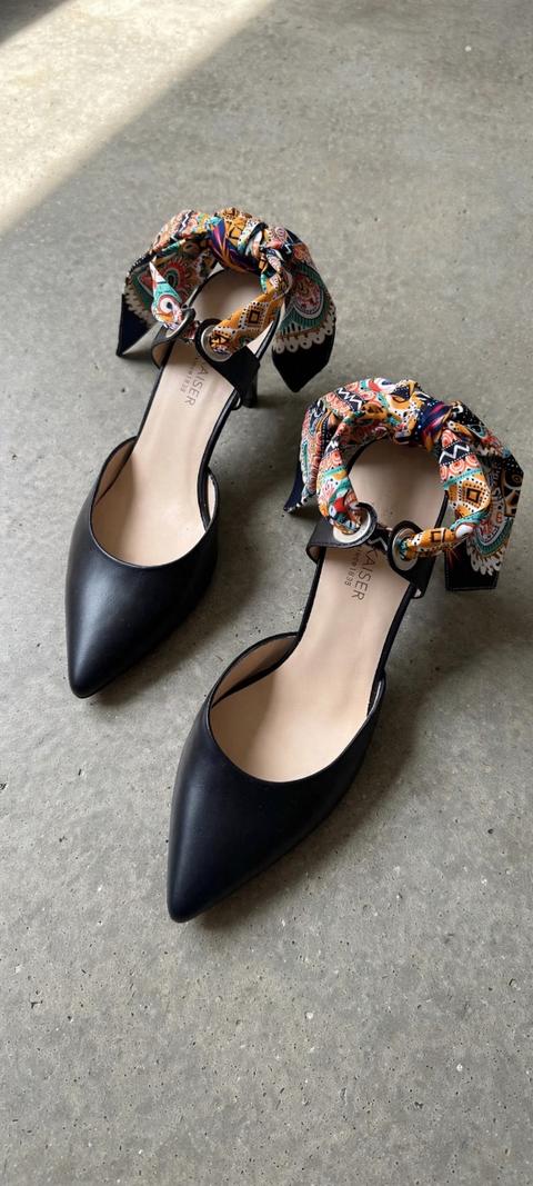 Ohne Marke Peter Kaiser Slingback Leder Dunkelblau Größe 39 Size 39