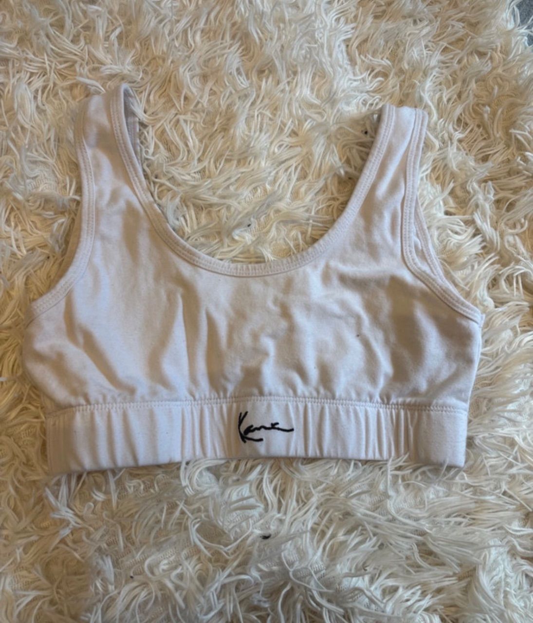 Ohne Marke Weißer Karl Kani Bh/ Sportbh S Size S