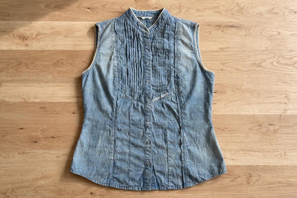 GUESS | Jeans-Bluse | Ärmellos | Größe 38