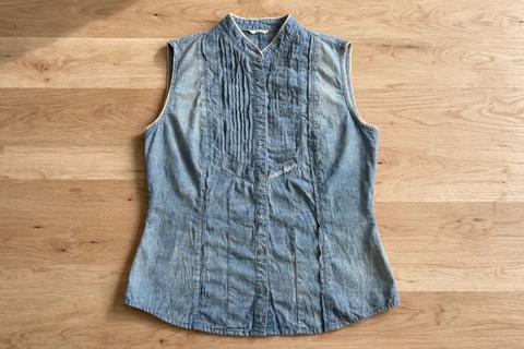 Ohne Marke GUESS | Jeans-Bluse | Ärmellos | Größe 38 Size M