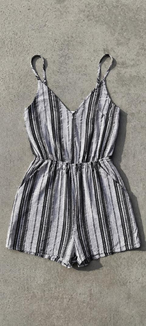 Jumpsuit | Schwarz Weiß | Größe 32