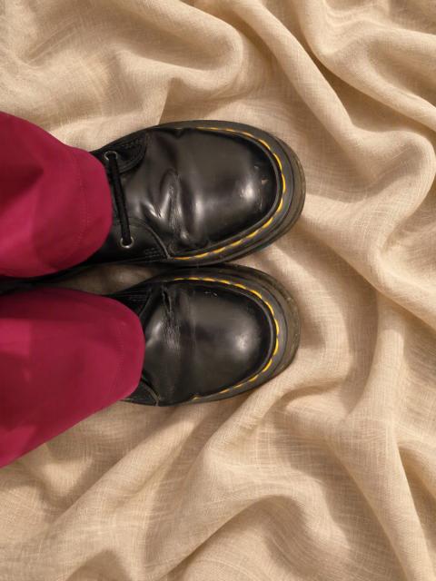 Doc Martens - eingelaufen/starke Patina - leider gebrochenes Leder - geschichte