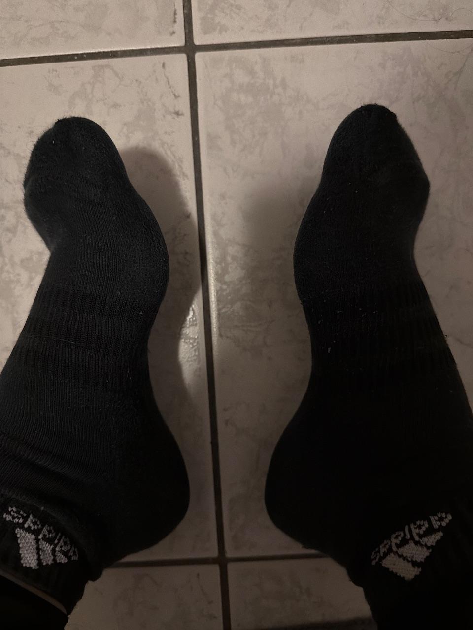 Getragene Socken