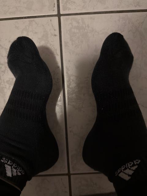 Getragene Socken