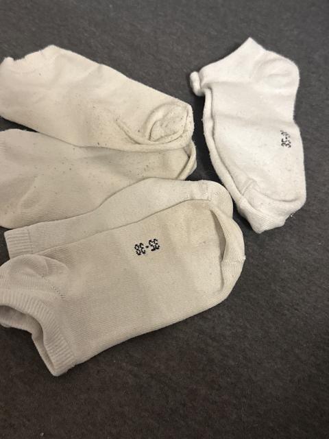 Socken getragen