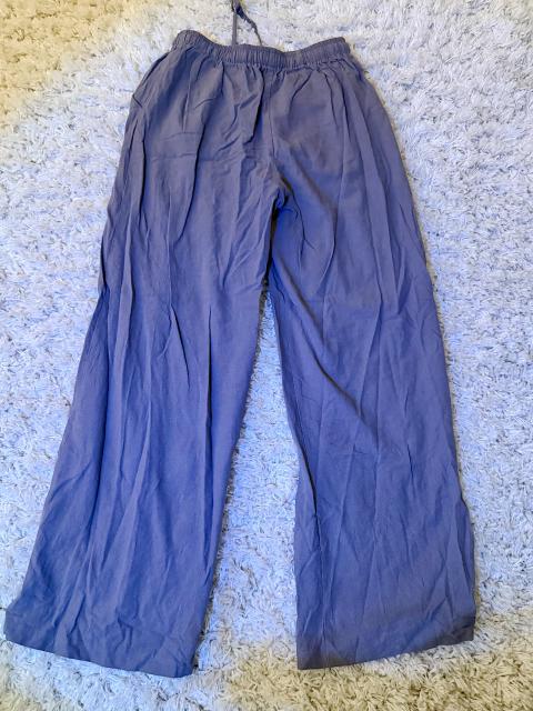 Leinenhose in Hellgrau Size S
