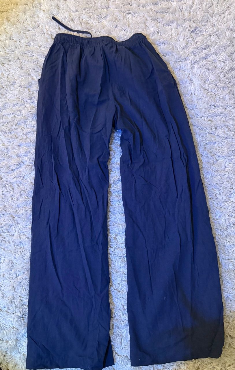 Leinenhose Navy-Blau Size S