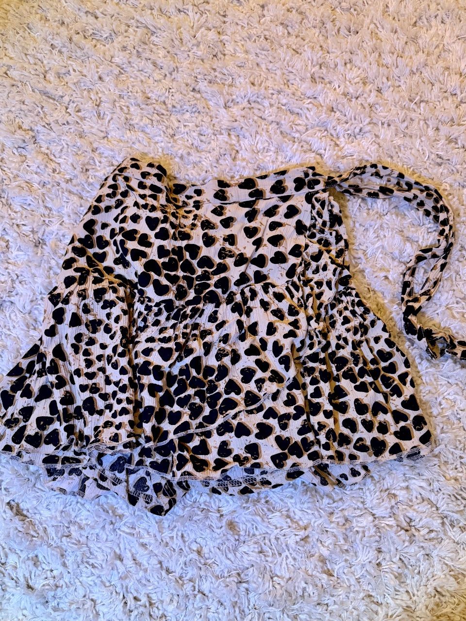 Tacco Fashion Rock mit Herzen-Leoprint Size S