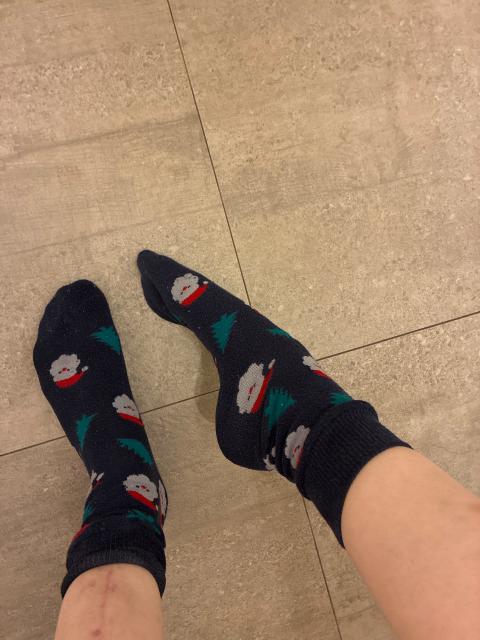 Schöne Weihnachtliche Socken Size S