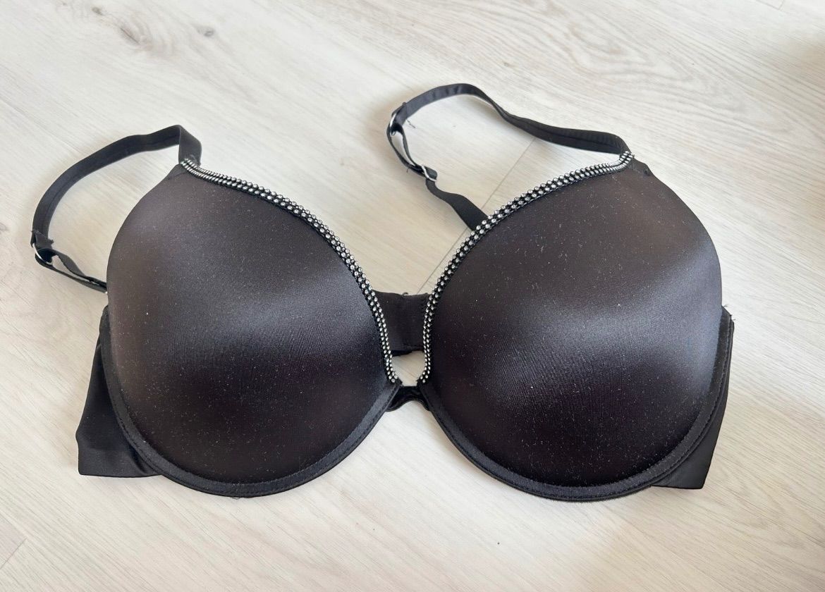 New Yorker  Schwarzer BH mit Strass/ Sexy  Size L