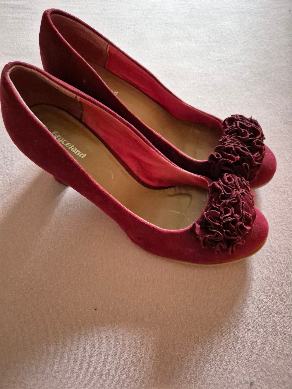 Burgundy absatzschuhe high heels