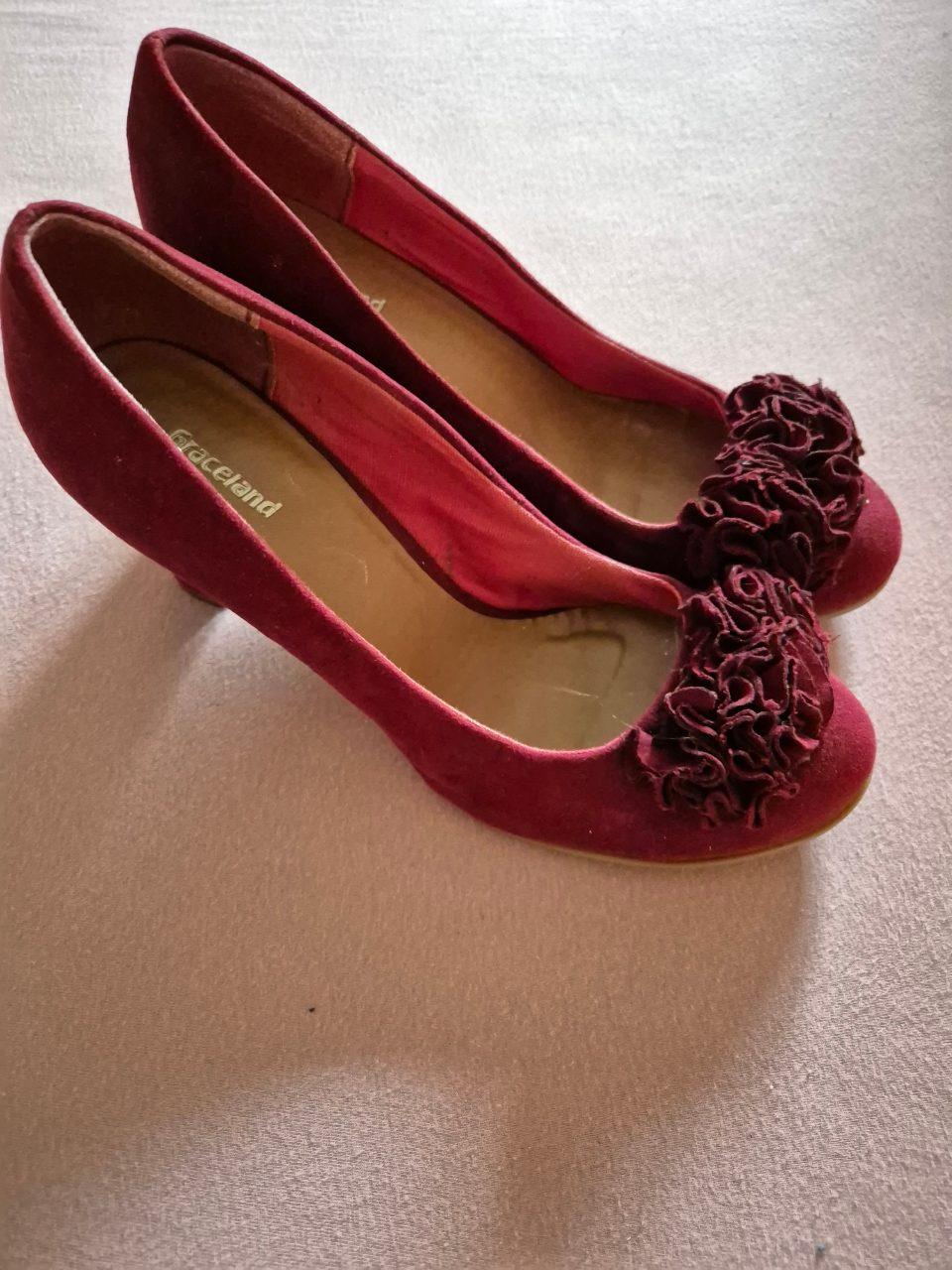 Burgundy absatzschuhe high heels