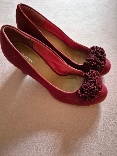 Burgundy absatzschuhe high heels