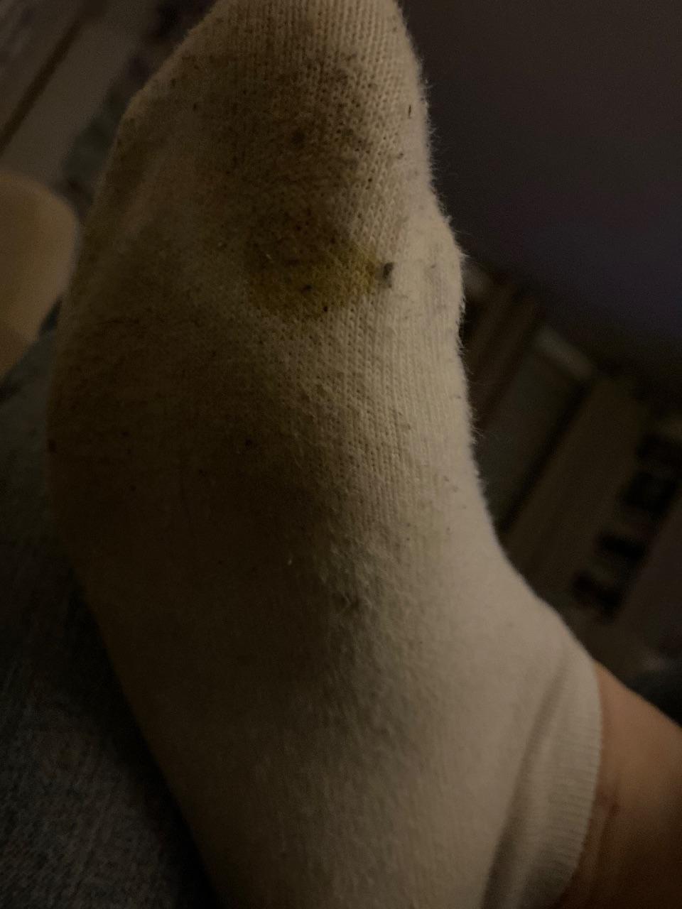 Socken getragen