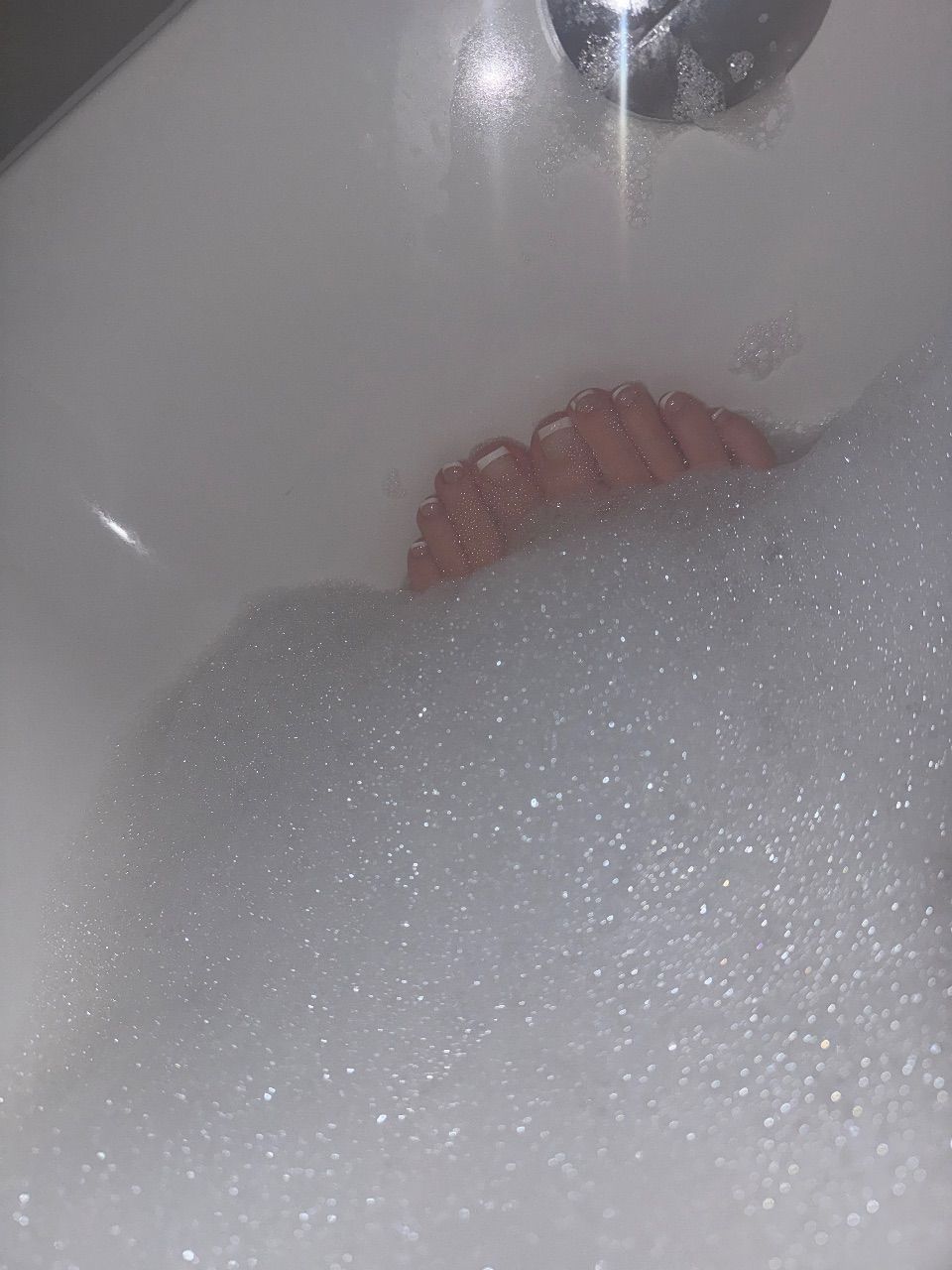 Fußbilder/Badeschaum