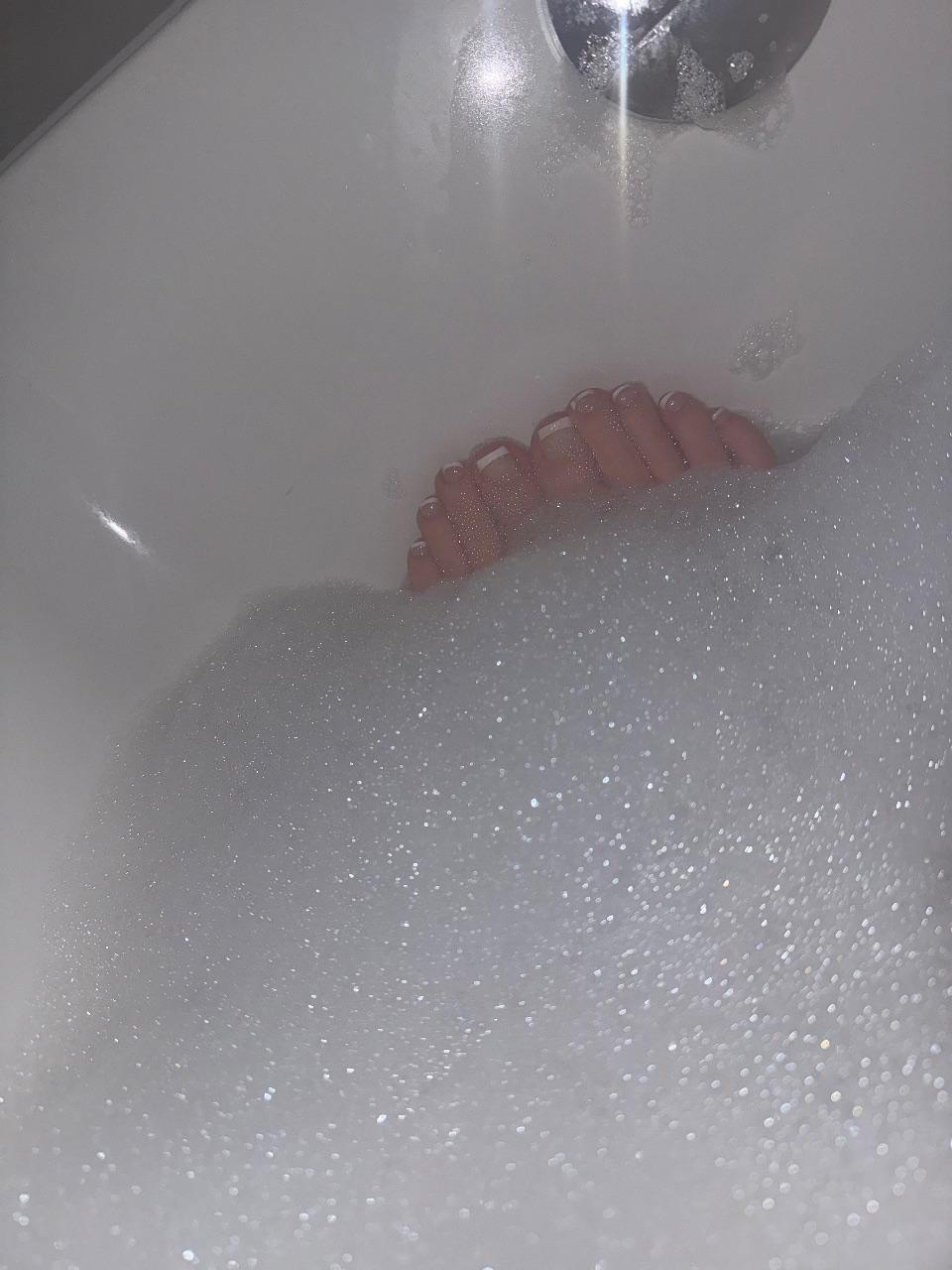 Fußbilder/Badeschaum
