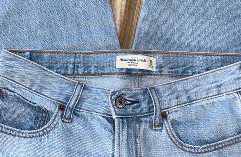 Abercrombie & Fitch Abercrombie & Fitch The Wide Leg High Rise Jeans Hellblau Gr. 27 - ungetragen Size S