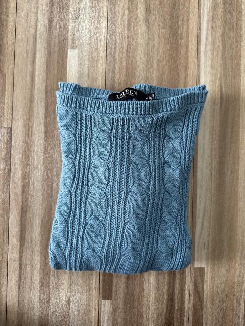 Ralph Lauren Ralph Lauren Cable Knit Pullover U-Boot-Ausschnitt Blau Gr. M – ungetragen Size M