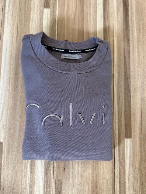 Calvin Klein Calvin Klein Jeans Sweatshirt Hellgrau/Lila – Gr. S Size S