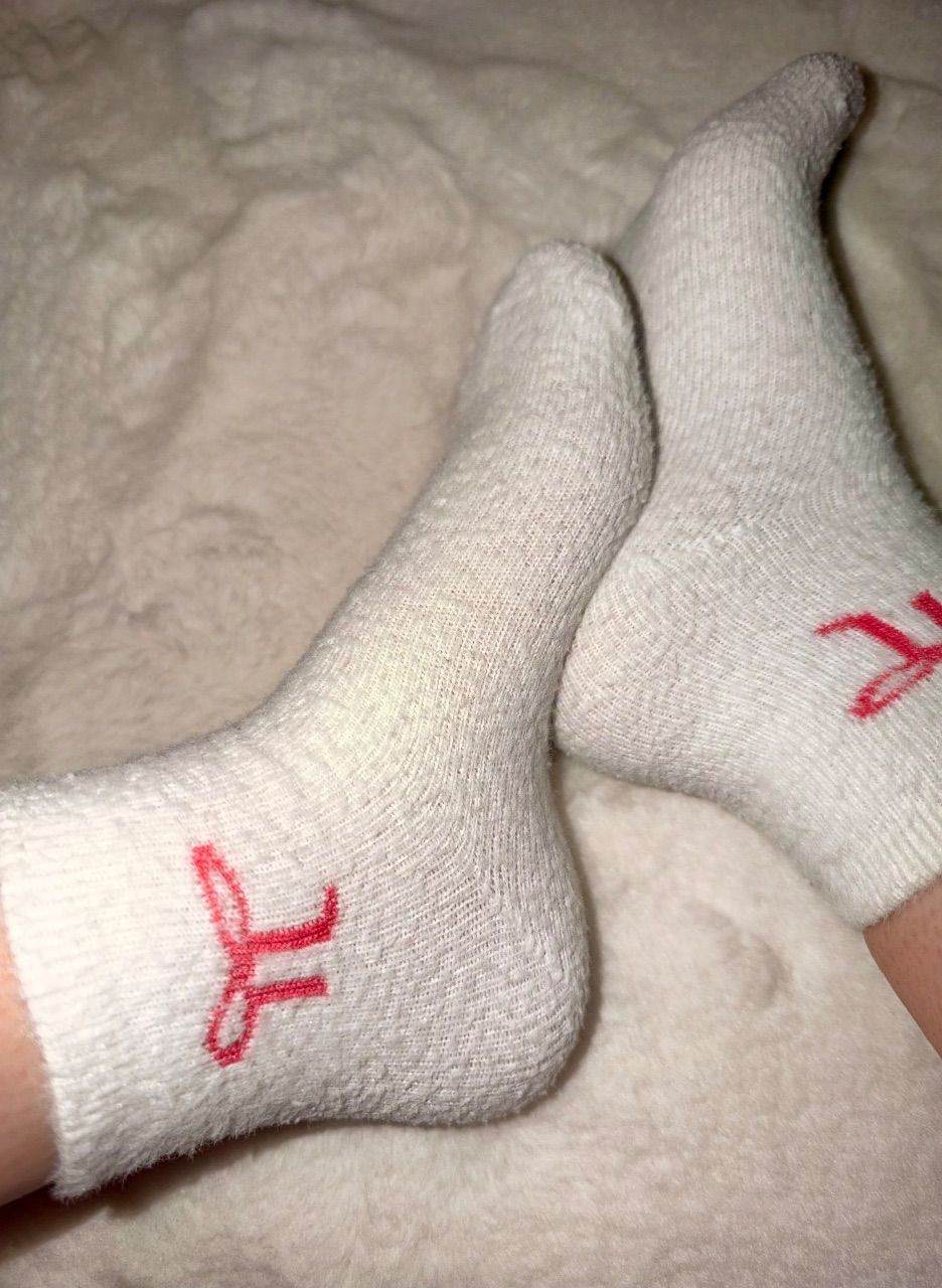 weiße socken mit pinker schleife  Size 39