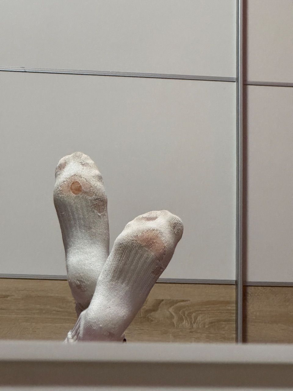 Nike Getragene weiße Nike Socken Size 39