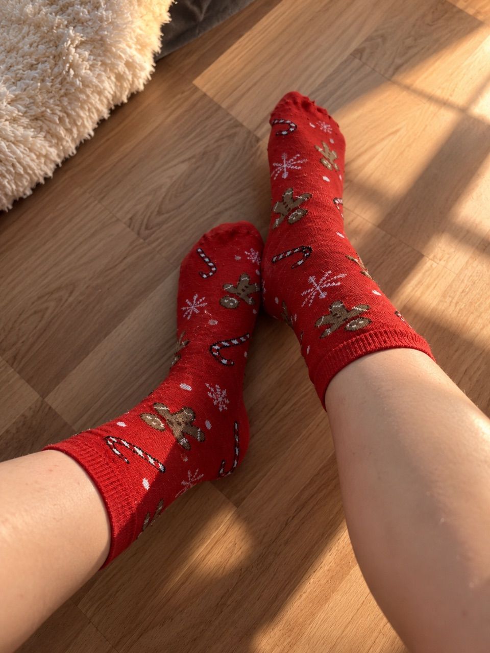 Socken getragen - Weihnachtssocken💋🎄 Size M