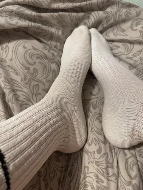 Getragene Socken